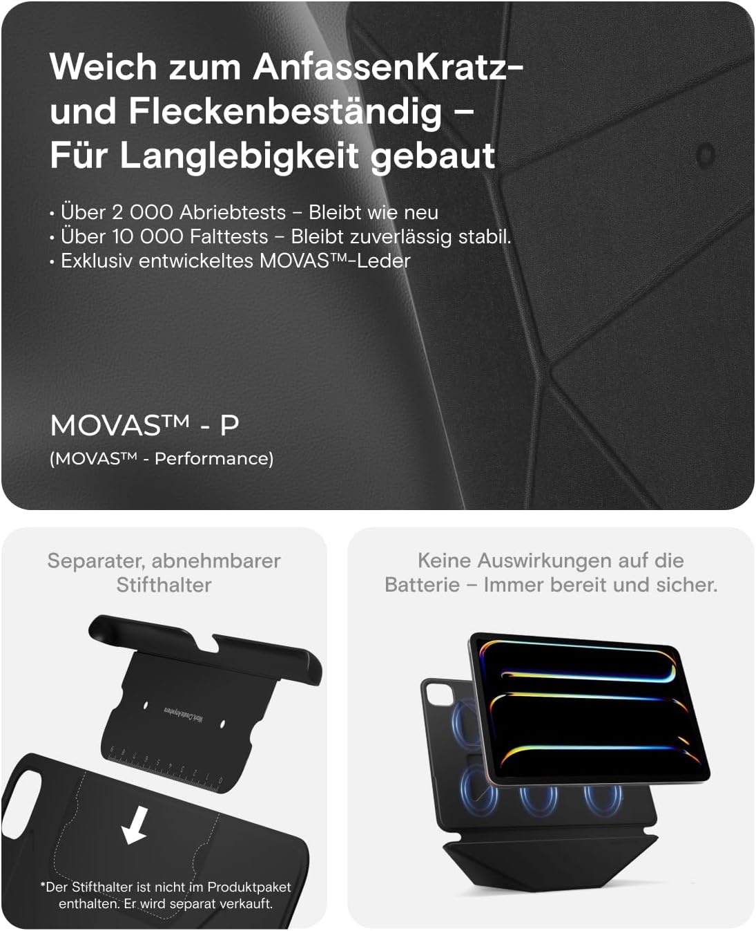 iPad Air 13 Zoll Folio-Hülle | 34% Rabatt | Magnetischer Ständer | Panna Cotta