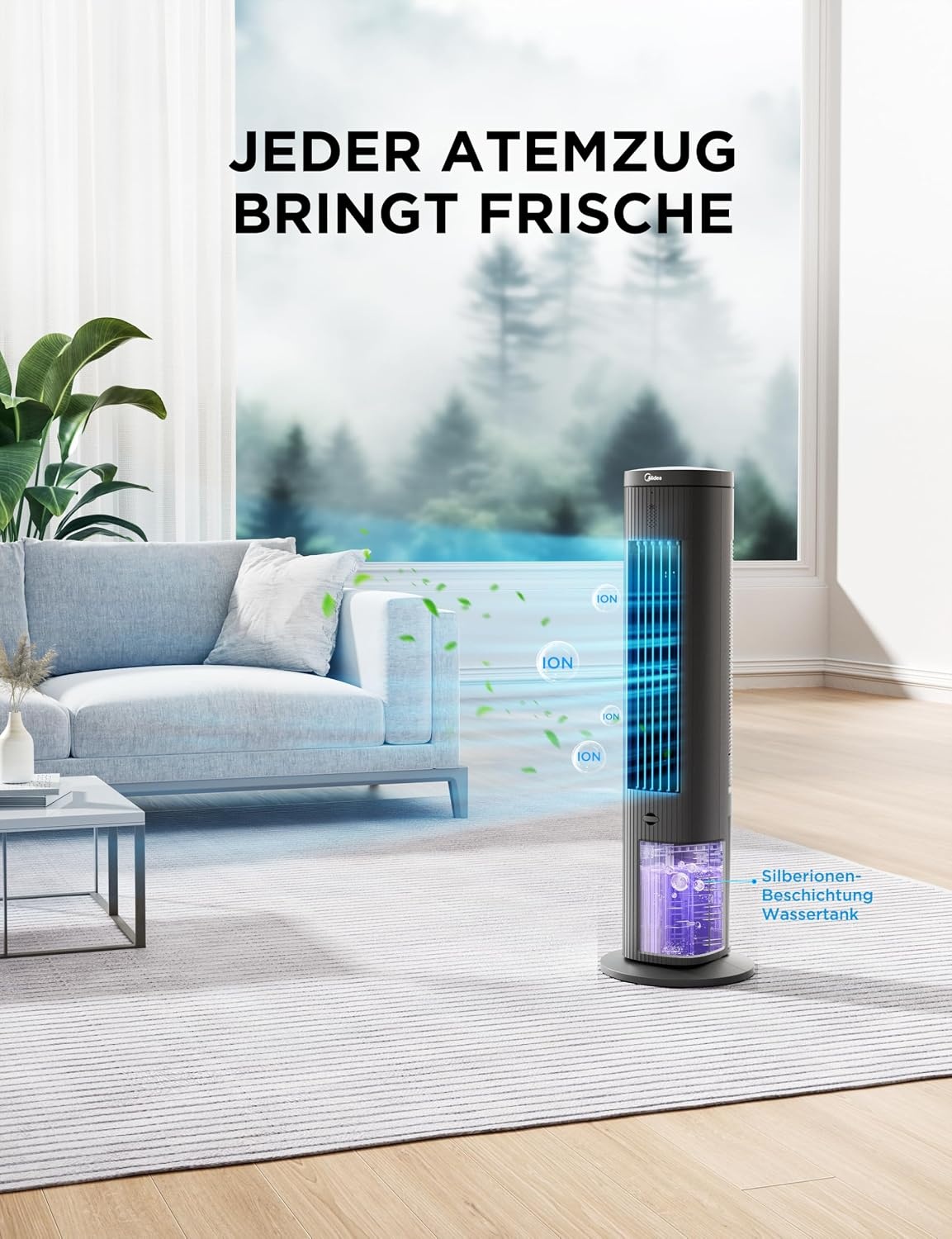 3-in-1 Luftkühler 5L mit Fernbedienung & Oszillation - 34% Rabatt
