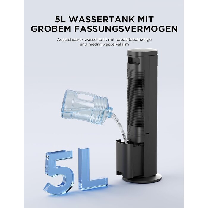 3-in-1 Luftkühler 5L mit Fernbedienung & Oszillation - 34% Rabatt