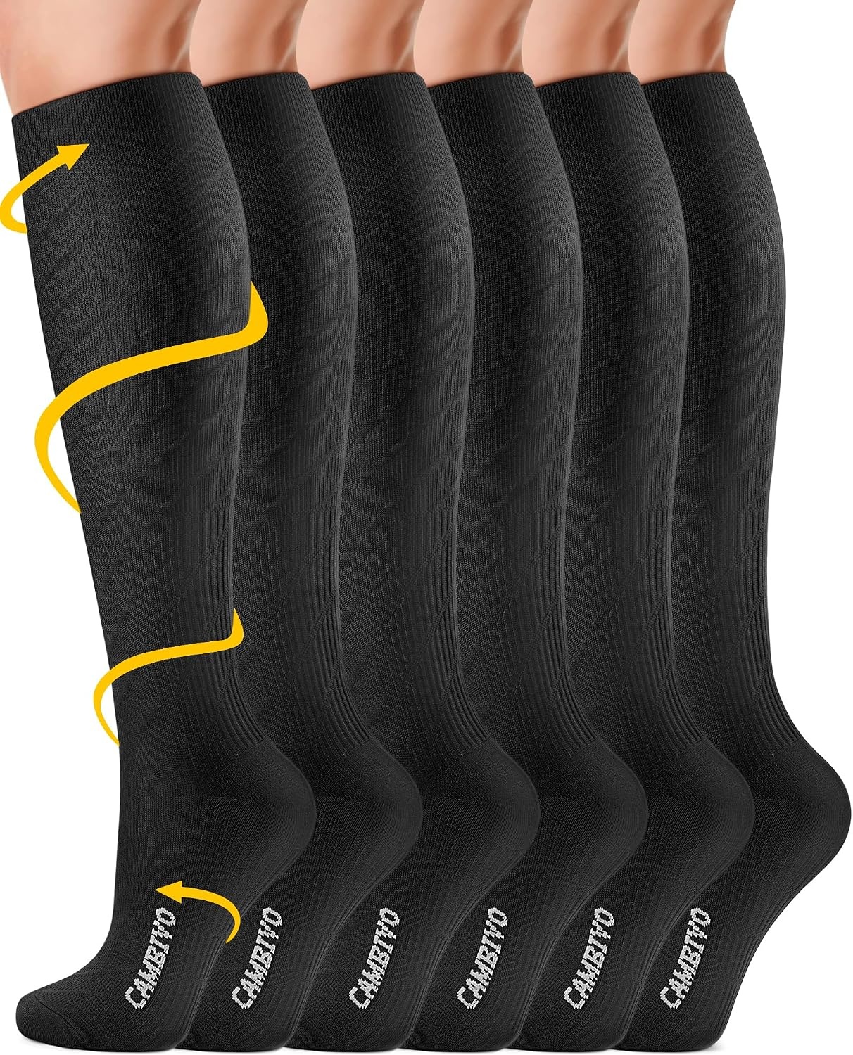 3er Pack Kompressionsstrümpfe Schwarz Größe S - 29% Rabatt