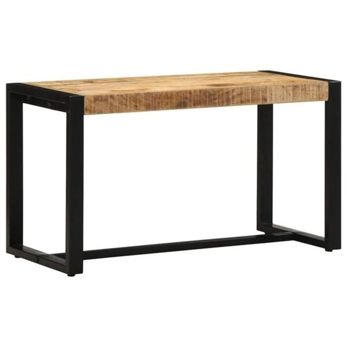 Sitzbank aus massivem Mangoholz 80x35x45 cm - 34% Rabatt