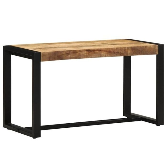 Sitzbank aus massivem Mangoholz 80x35x45 cm - 34% Rabatt