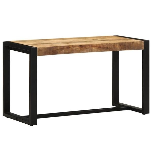 Sitzbank aus massivem Mangoholz 80x35x45 cm - 34% Rabatt