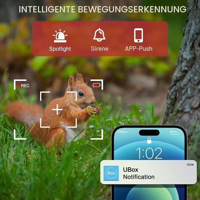 4G Überwachungskamera 1080p Außenbereich inkl. 32GB Speicher - 32% Rabatt