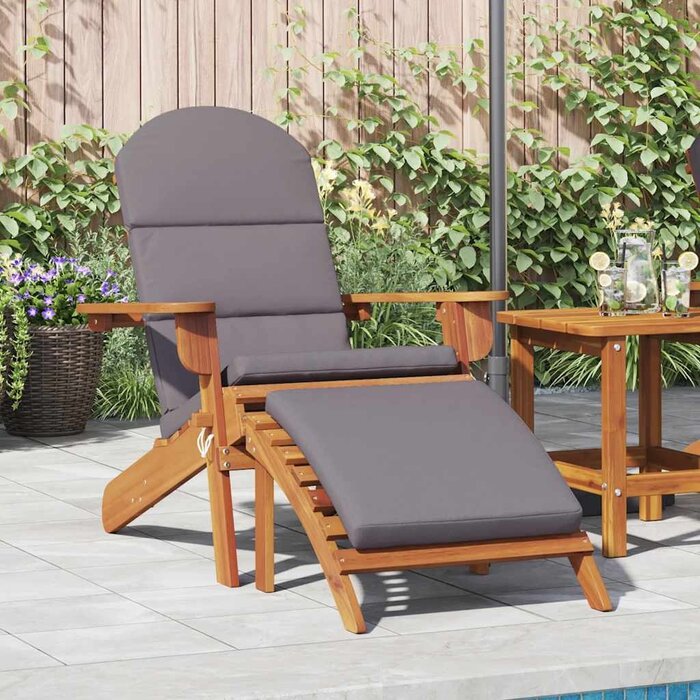 Adirondack Gartenstuhl Akazienholz mit Fußstütze - 35% Rabatt