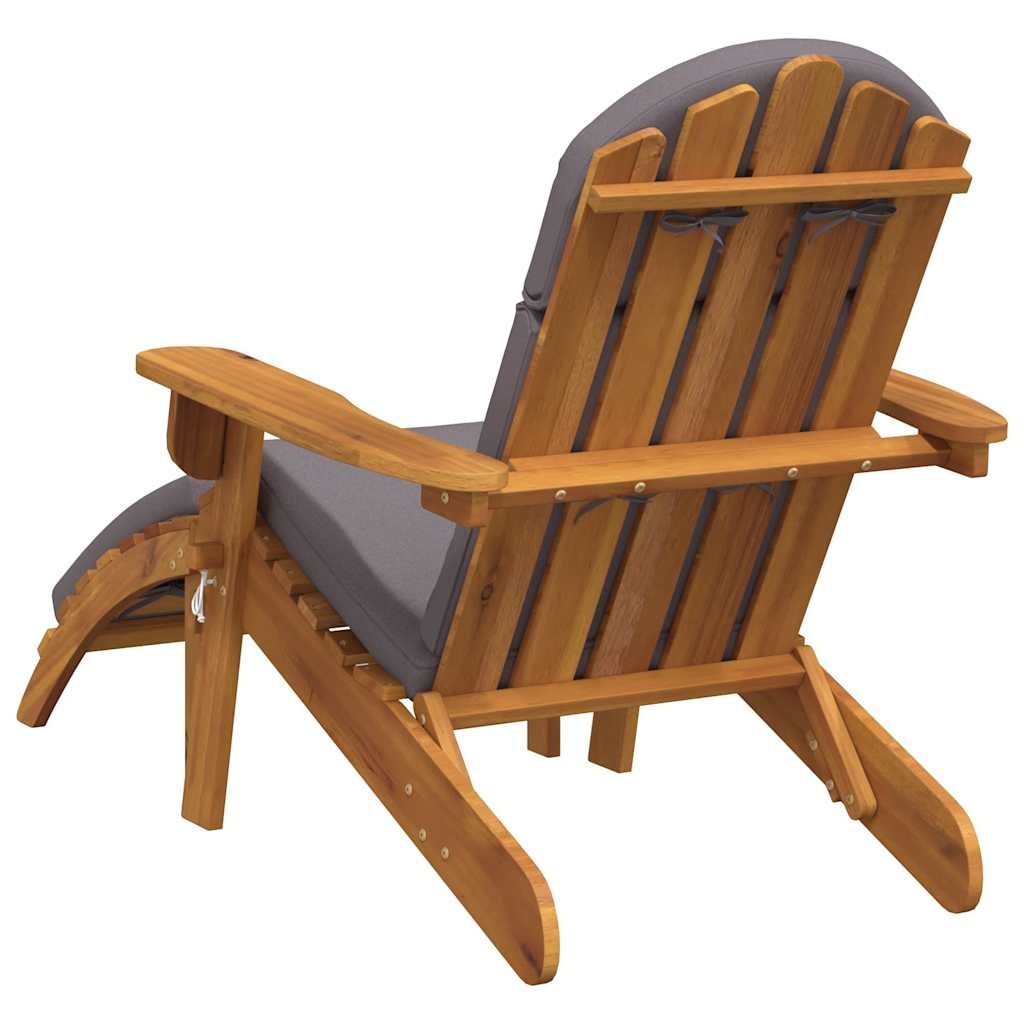 Adirondack Gartenstuhl Akazienholz mit Fußstütze - 35% Rabatt
