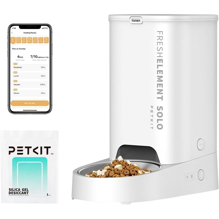 Automatischer Futterautomat 3L Beige - App-Steuerung - 33% Rabatt
