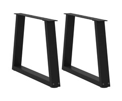 Vidaxl V-förmige Couchtischbeine 70 cm Stahl Schwarz - 42% Rabatt
