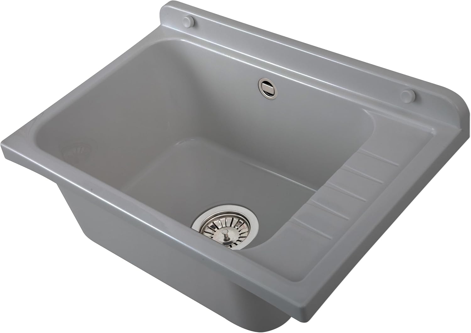 Wandwaschbecken Polypropylen 58x38cm Grau - 33% Rabatt