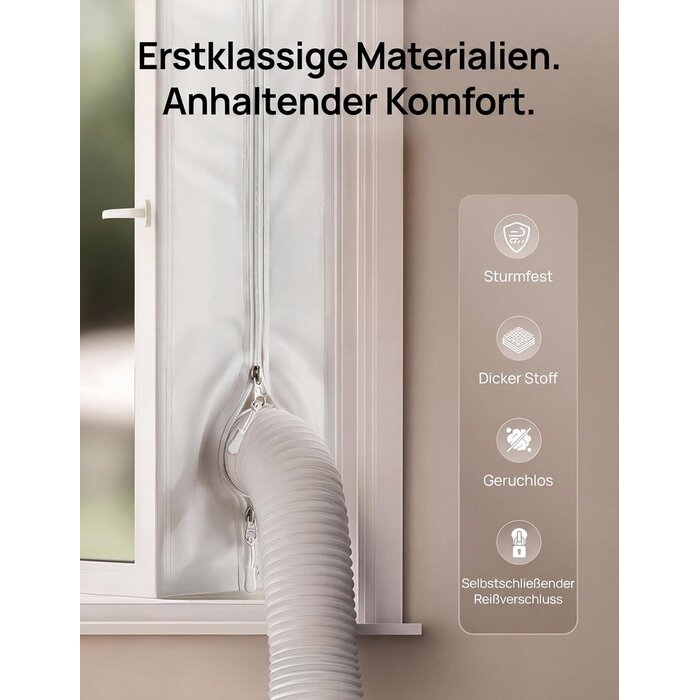 Fensterabdichtung für Klimageräte 400 cm - 30% Rabatt