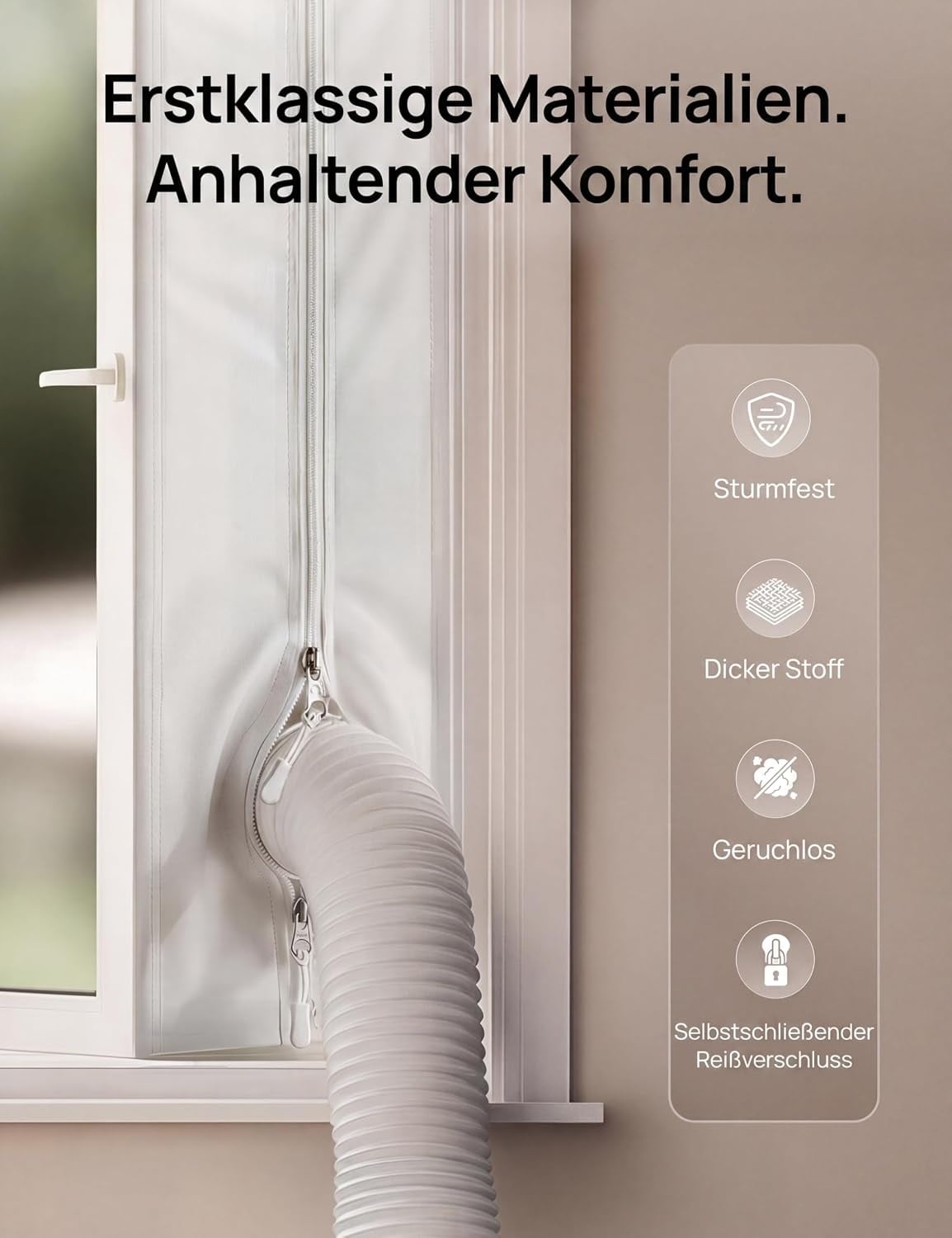 Fensterabdichtung für Klimageräte 400 cm - 30% Rabatt