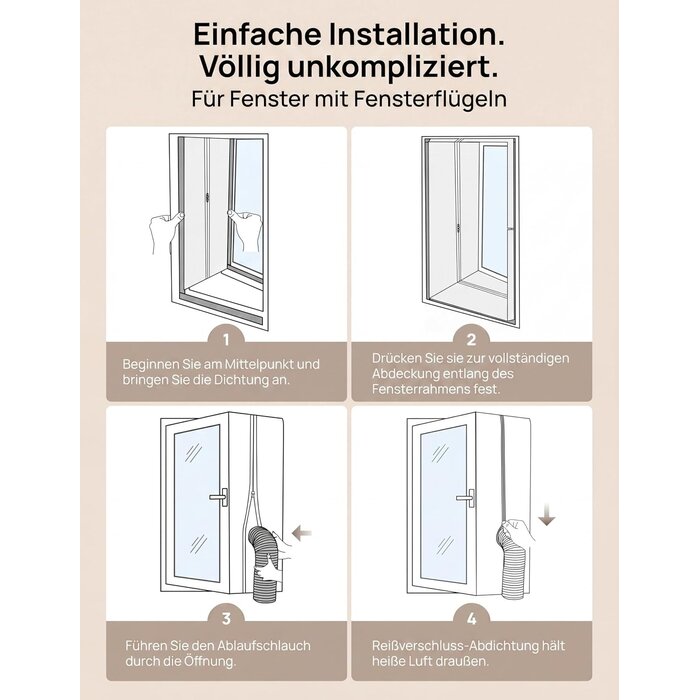 Fensterabdichtung für Klimageräte 400 cm - 30% Rabatt