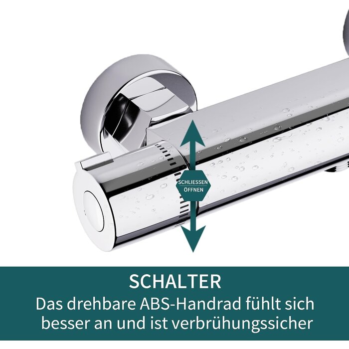 Thermostatische Duscharmatur Chrom S - 33% Rabatt