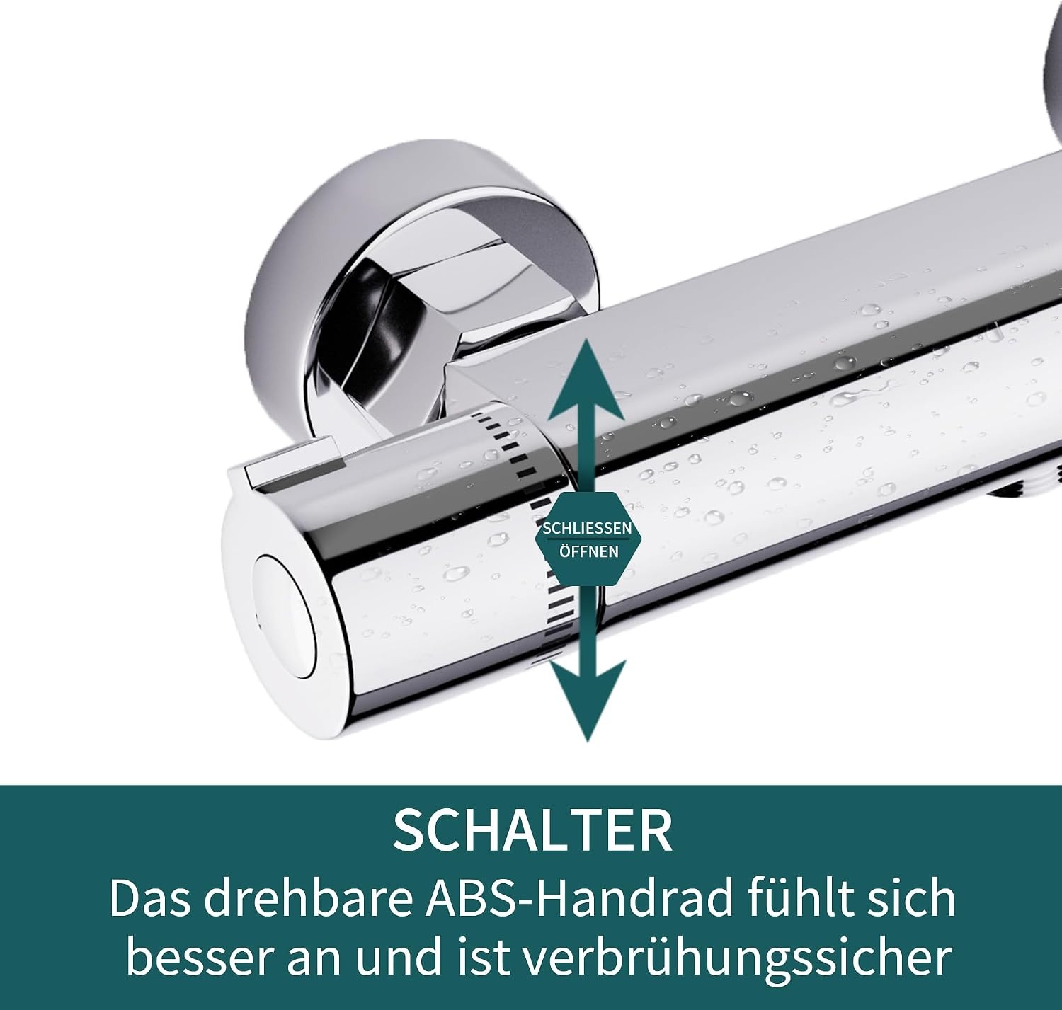 Thermostatische Duscharmatur Chrom S - 33% Rabatt
