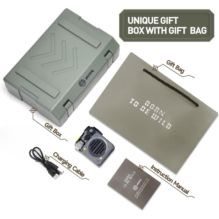 Tragbarer Bluetooth-Lautsprecher IPX5 mit Taschenlampe - 34% Rabatt