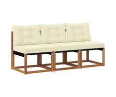 Vidaxl 3-tlg. Lounge-Mittelsofa Akazienholz Natur - 41% Rabatt