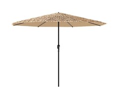 Vidaxl Großer Gartenschirm in Stroh-Optik 388x388 cm - 47% Rabatt