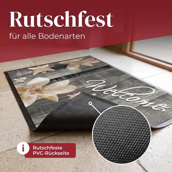 Fußmatte Welcome 40x60 cm - Schmutzfangmatte rutschfest - 29% Rabatt