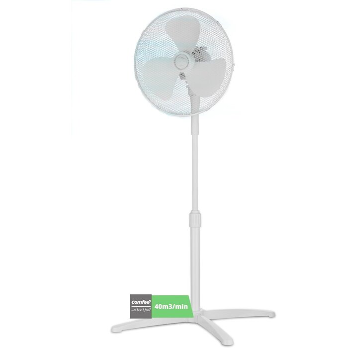 Standventilator 40W, 3 Geschwindigkeiten, 90° Oszillation, weiß - 32% Rabatt