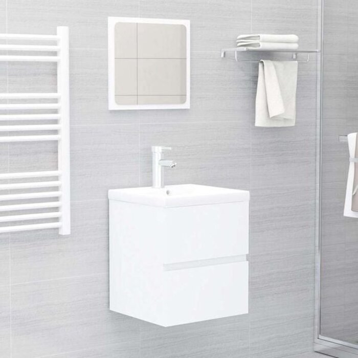 Waschtischunterschrank in Weiß 41x38,5x45 cm - 33% Rabatt