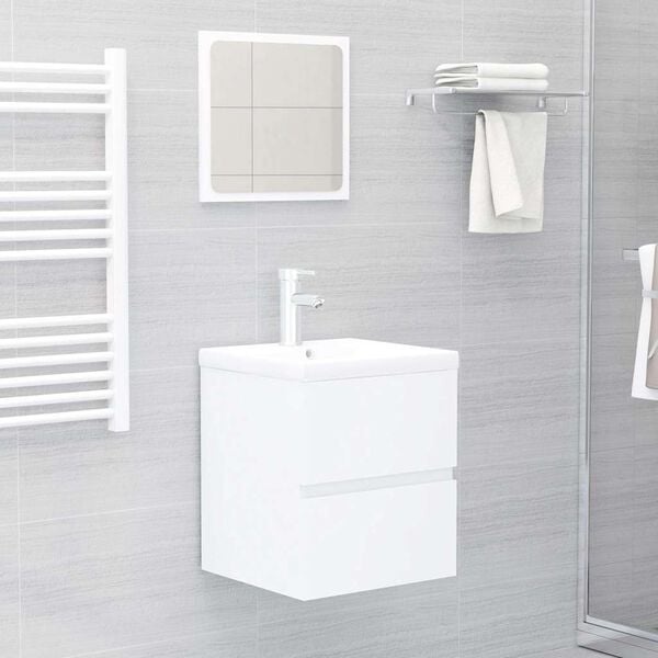 Waschtischunterschrank in Weiß 41x38,5x45 cm - 33% Rabatt