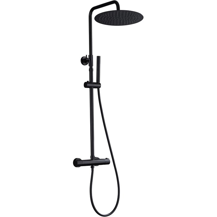 Duschsystem Edelstahl 20x20cm Regendusche höhenverstellbar - 33% Rabatt