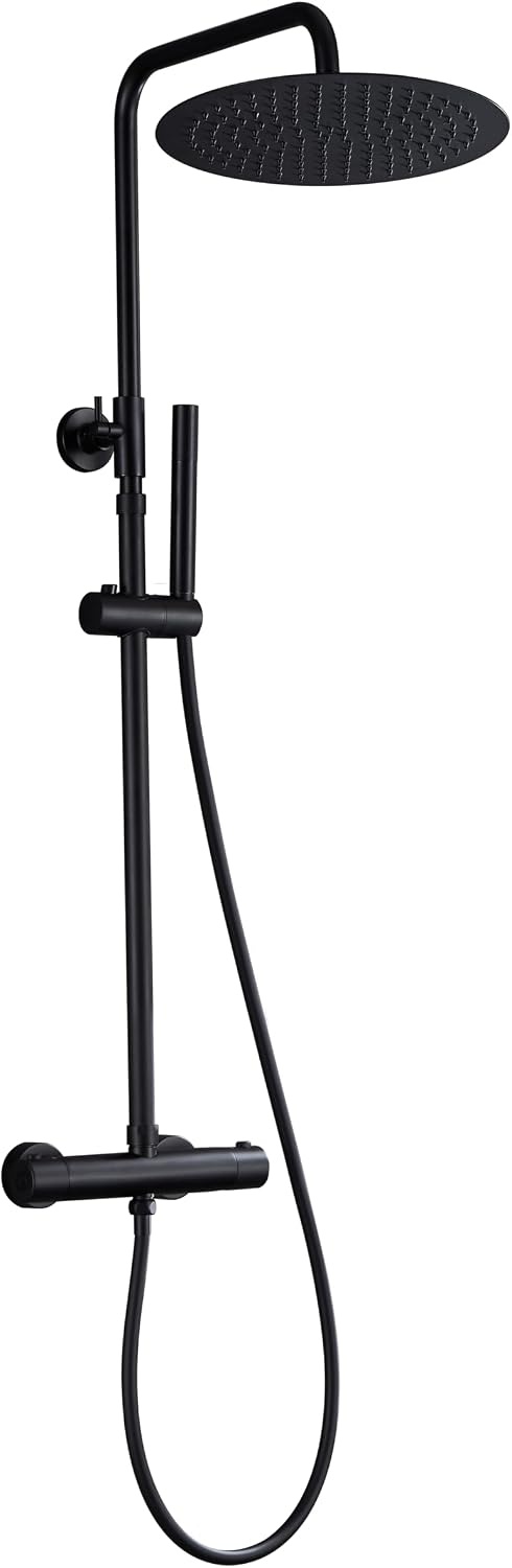 Duschsystem Edelstahl 20x20cm Regendusche höhenverstellbar - 33% Rabatt