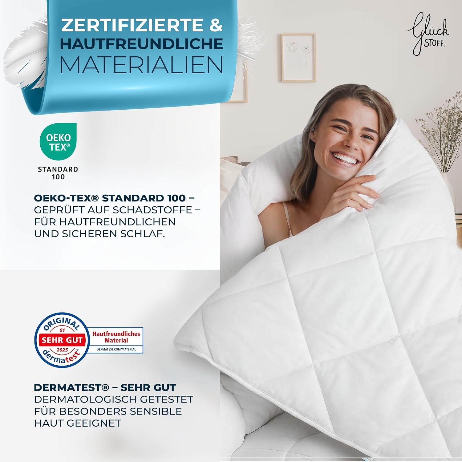 Leichte Sommerdecke 200x200 cm - Mikrofaser - 32% Rabatt