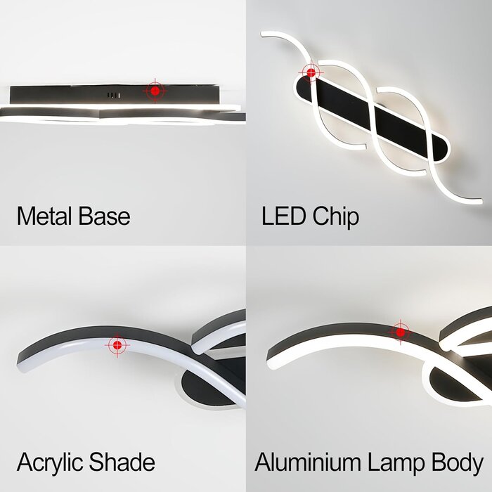 LED Deckenleuchte 79cm, Dimmbar & Smart - 34% Rabatt - Ausgepackt