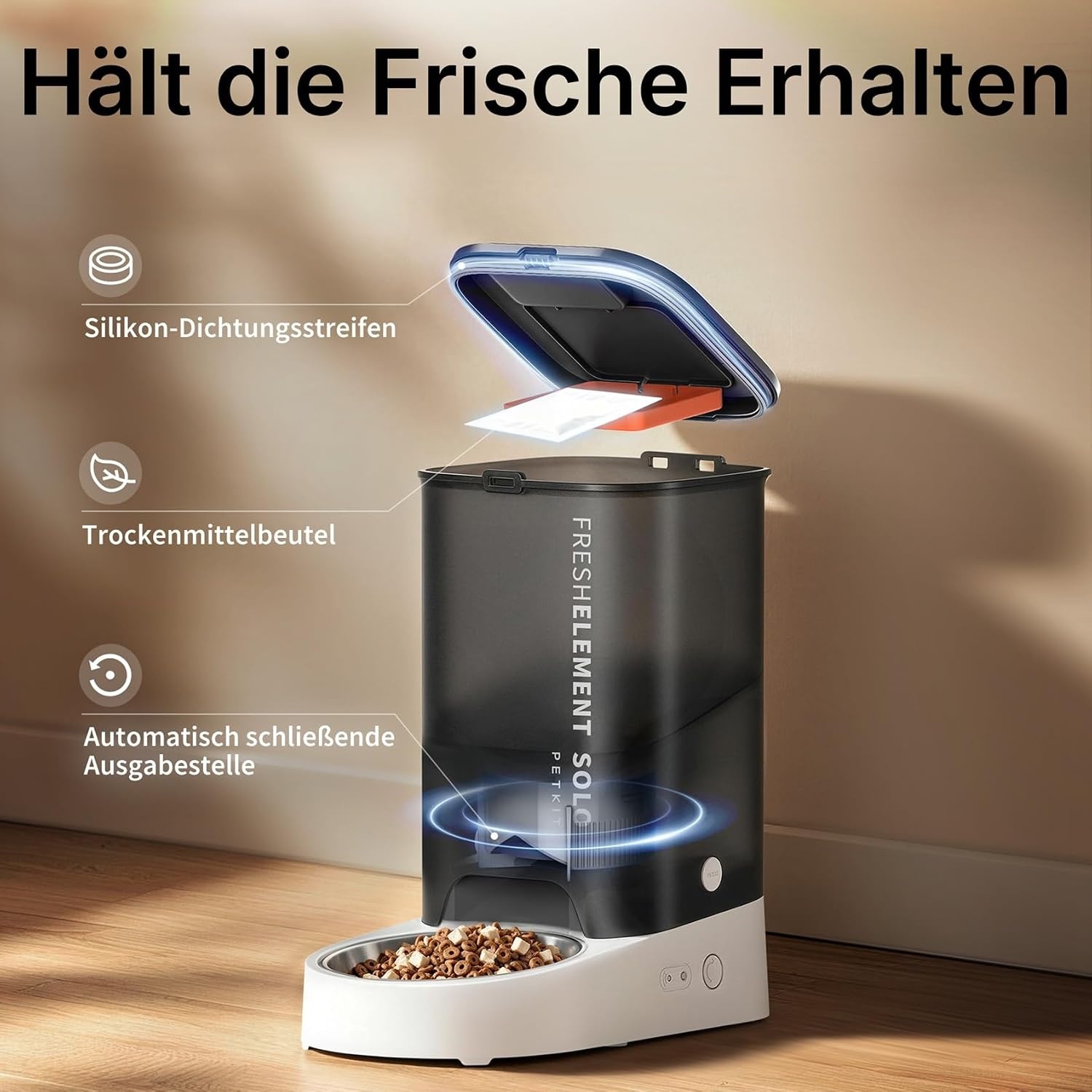 Intelligenter 3L Futterautomat für Haustiere - 33% Rabatt
