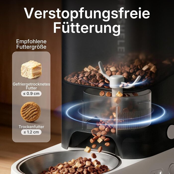 Intelligenter 3L Futterautomat für Haustiere - 33% Rabatt