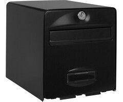 Wandbriefkasten verzinkter Stahl 28x36,5cm Schwarz - 40% Rabatt