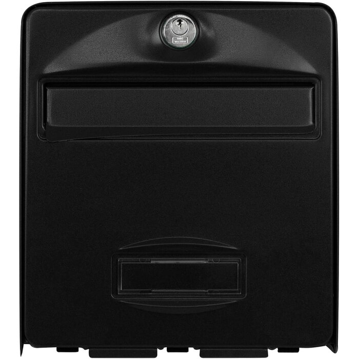 Wandbriefkasten Schwarz 28 x 36,5 cm mit beidseitiger Öffnung - 33% Rabatt