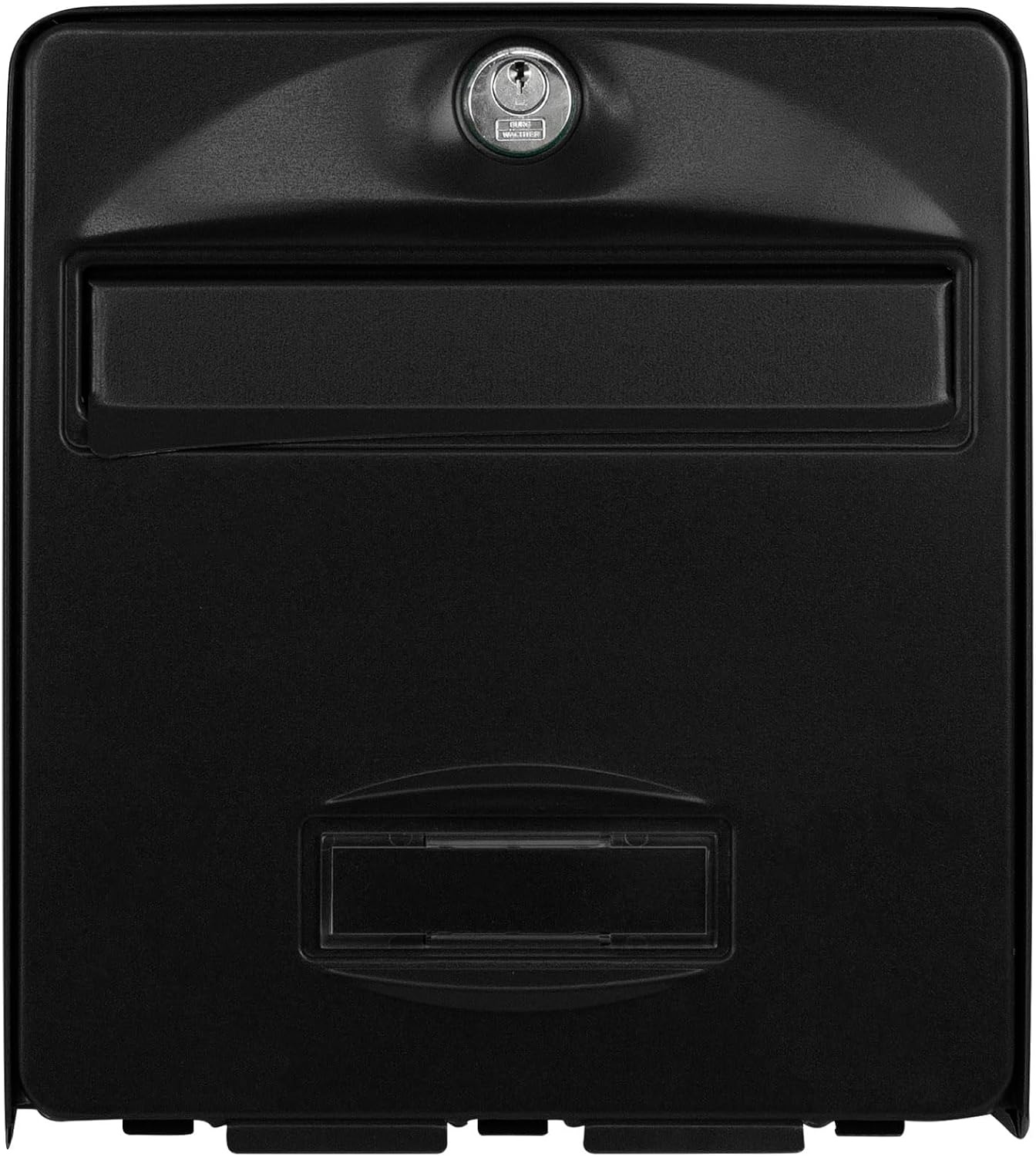 Wandbriefkasten Schwarz 28 x 36,5 cm mit beidseitiger Öffnung - 33% Rabatt