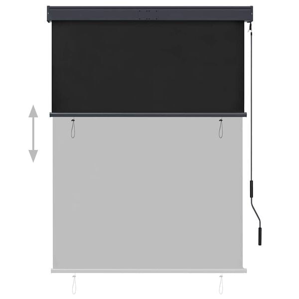 Außenrollo 120x250 cm Anthrazit - 34% Rabatt auf Retourenware