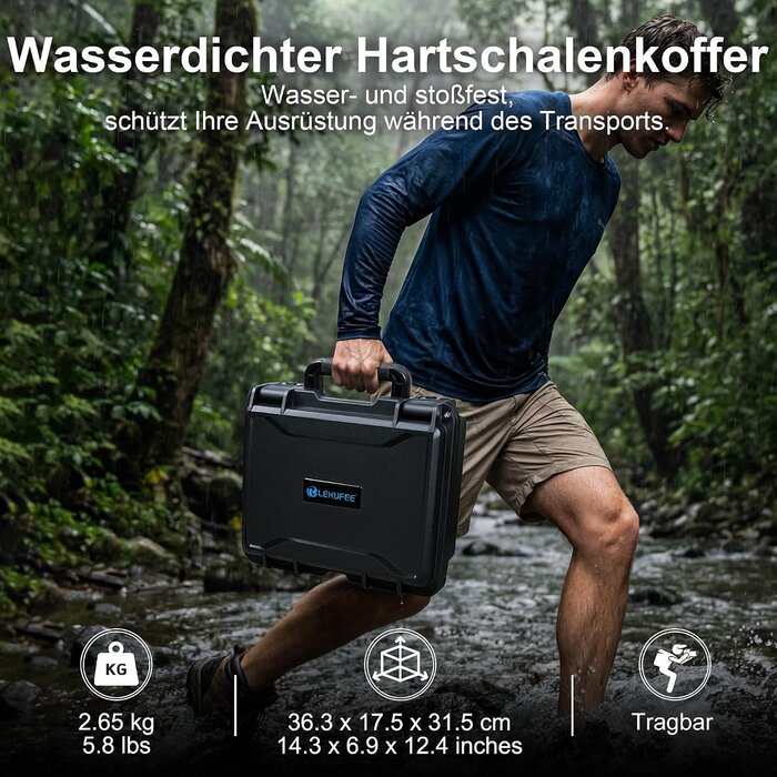 Wasserdichter Hartschalenkoffer für DJI Neo 2, Größe M, Grau - 28% Rabatt
