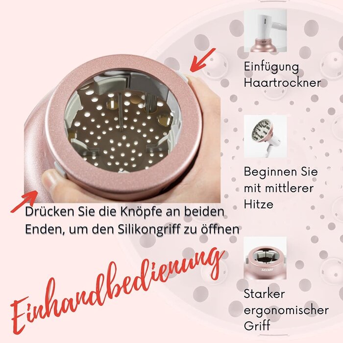 Universeller Haardiffusor für Locken - 29% Rabatt - Schwarz