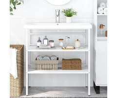 Vidaxl Waschtischgestell aus Eisen, Weiß, 79x38x83 cm - 40% Rabatt