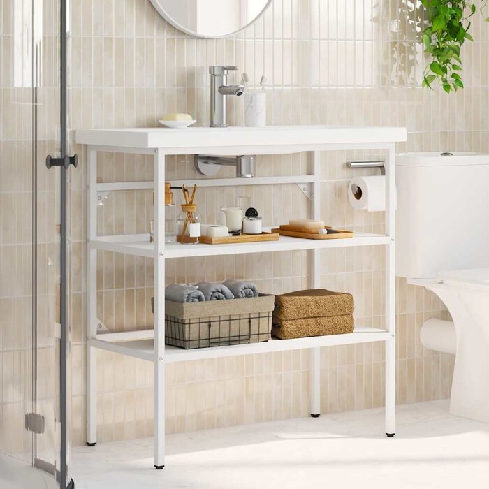 Waschtischgestell Weiß 79x38x83 cm - 34% Rabatt