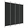 Raumteiler 4 Paneele 200x200 cm Schwarz - 32% Rabatt
