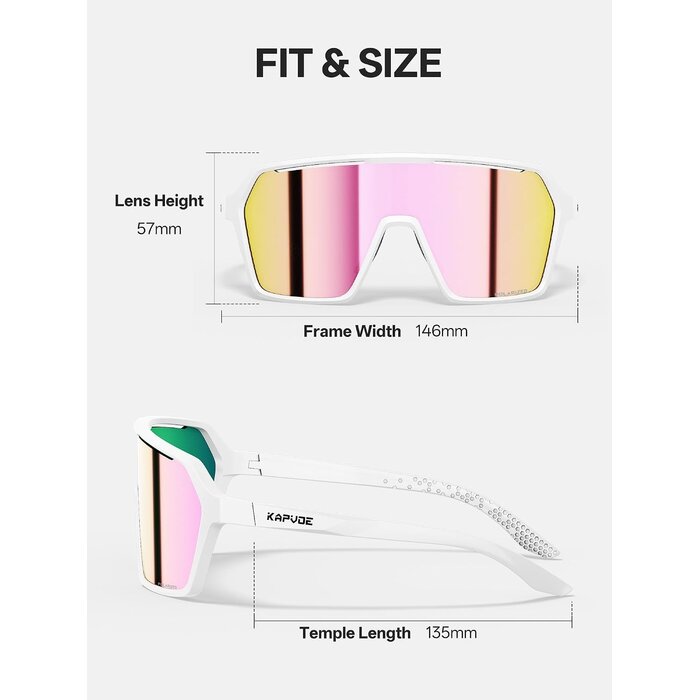 Polarisierte Sportsonnenbrille für Radfahren & Laufen - 30% Rabatt