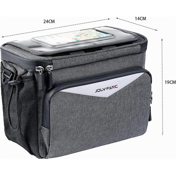 Wasserdichte Fahrrad-Lenkertasche S, Zwart, 5,2L - 31% Rabatt