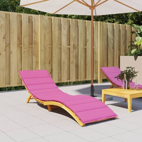 Liegestuhlauflage in Rosa, 200 x 50 cm - 32% Rabatt