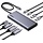 8-in-1 USB-C Dockingstation, Grau, Größe S - 27% Rabatt