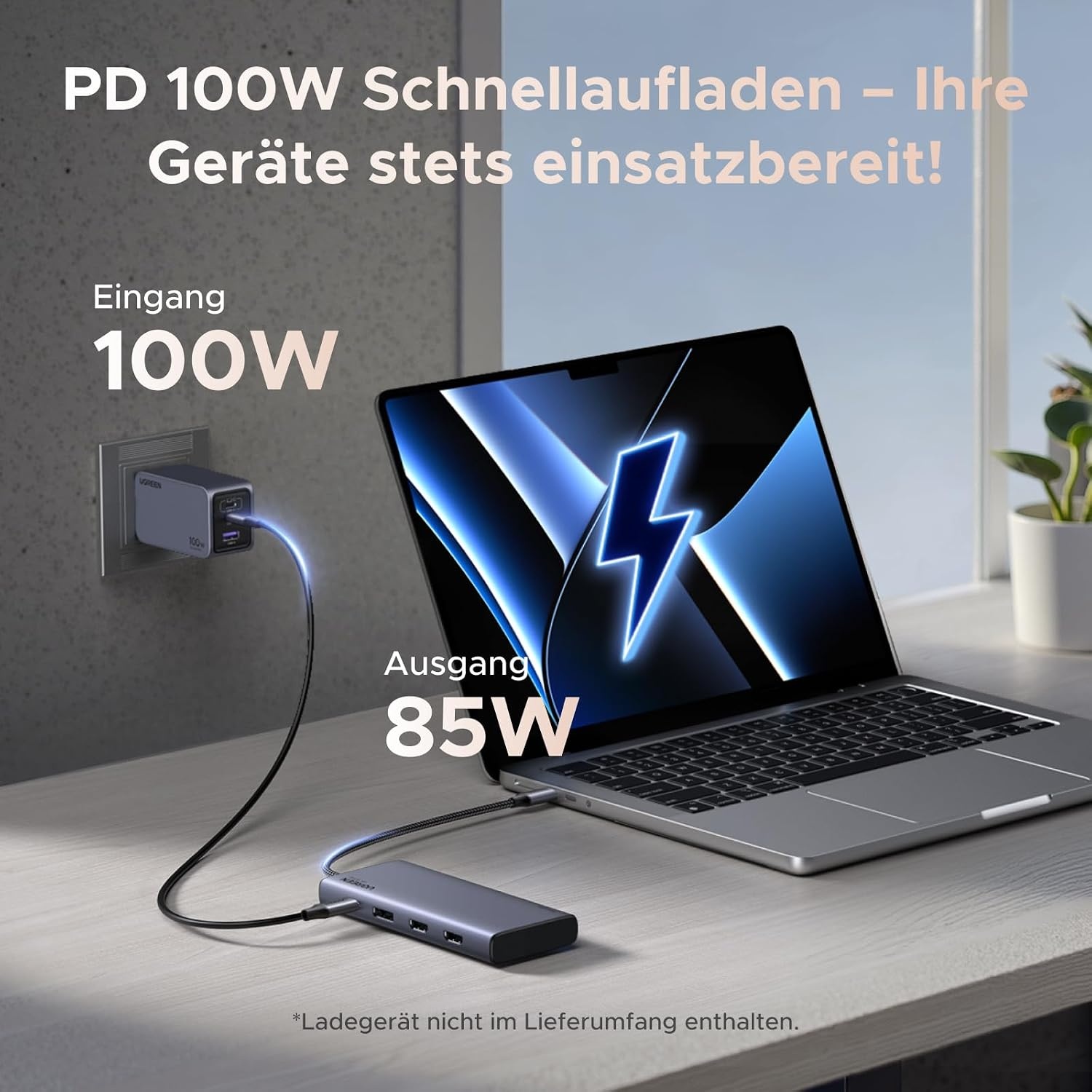 8-in-1 USB-C Dockingstation, Grau, Größe S - 27% Rabatt