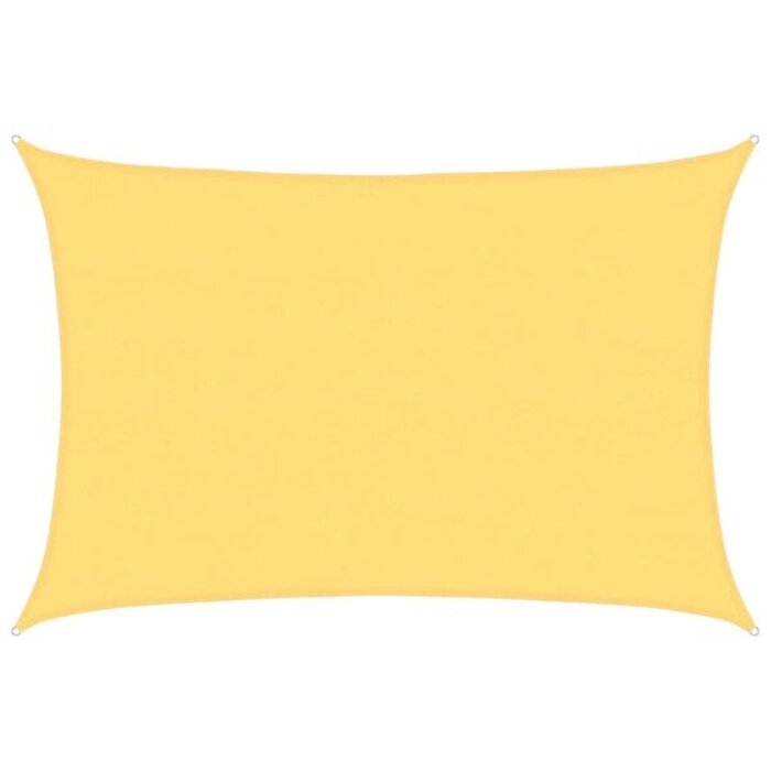 Sonnensegel 5x6 m HDPE rechteckig beige - 34% Rabatt - Ausgepackt