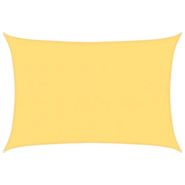 Sonnensegel 5x6 m HDPE rechteckig beige - 34% Rabatt - Ausgepackt