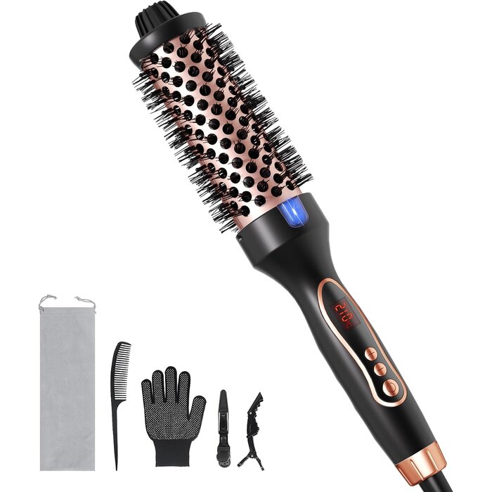 Ionen-Thermobürste 2-in-1 Glätteisen & Lockenstab - 31% Rabatt
