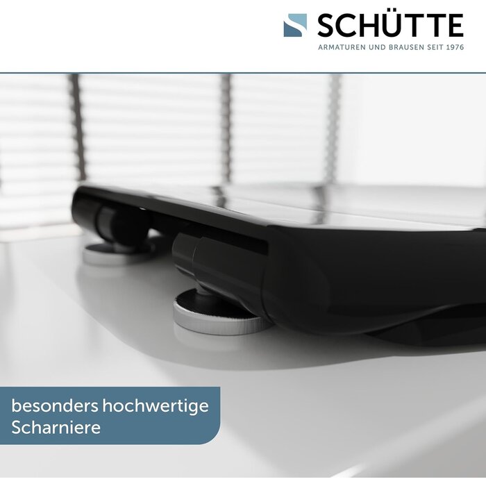 Eleganter WC-Sitz in Schwarz, Oval, Absenkautomatik - 32% Rabatt