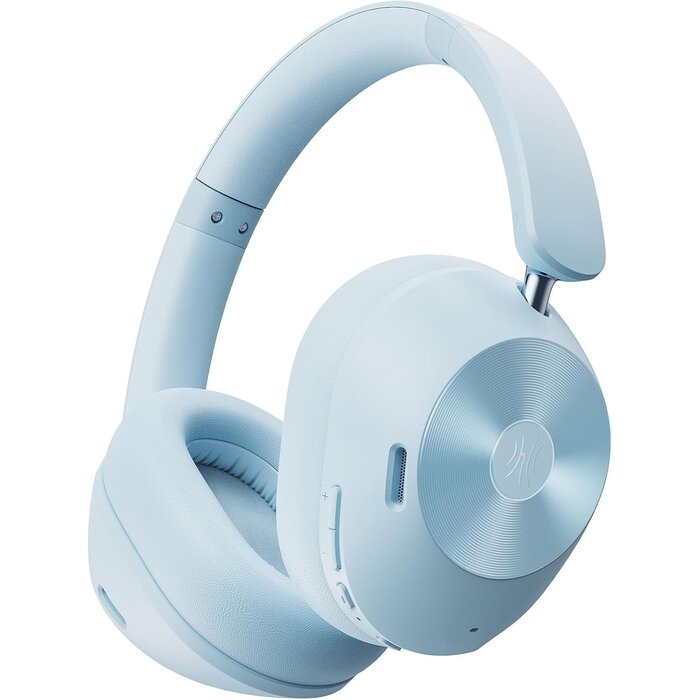 Over-Ear Bluetooth-Kopfhörer, Babyblau, S, 75 Std. Akku - 32% Rabatt